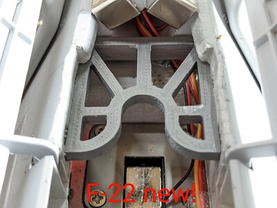 Freewing F-22 90mm EDF Jet LANDING GEAR REINFORCEMENT BRACE 3d Printed ABS