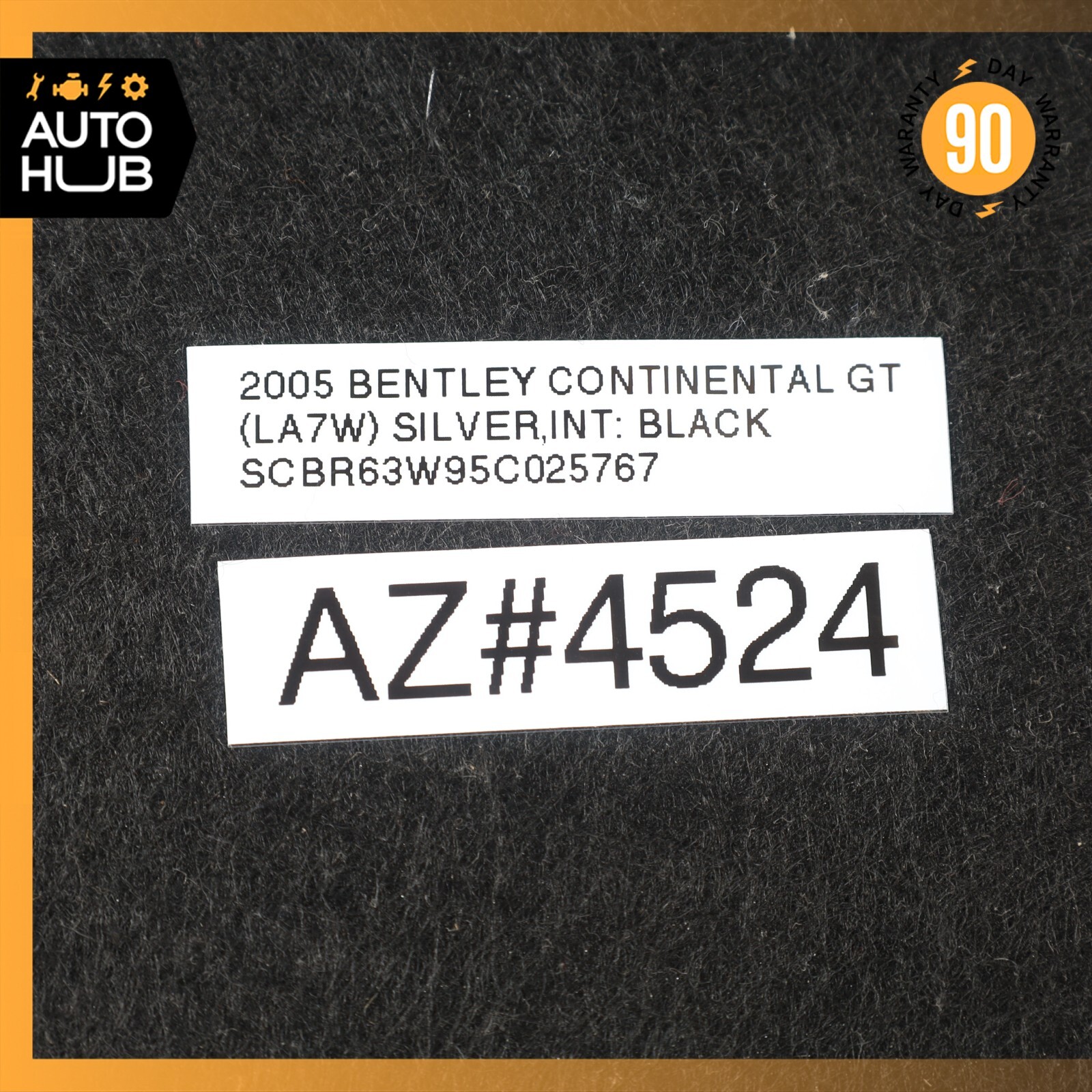 03-10 Bentley Continental GT Coupe Rear Right Trunk Quarter Trim Cover Panel OEM
