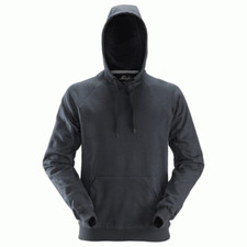 Image of Snickers 2800 Cotton Rich Work Hoody Sweatshirt- NEW RANGE - STEEL GREY
