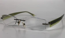 Marchon Airlock 2 MODERN Green Rimless Rectangular Rx Glasses Frames 49 18