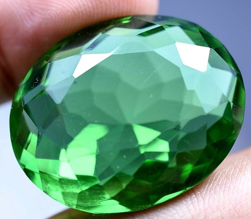 Lab Created 63.50 Ct Beautiful Rich Green Emerald GGL Certified Top Quality Gem - Picture 4 of 8