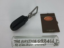 Portachiavi - Pelle/Metallo - Nero - Cod.092161 - The Bridge 