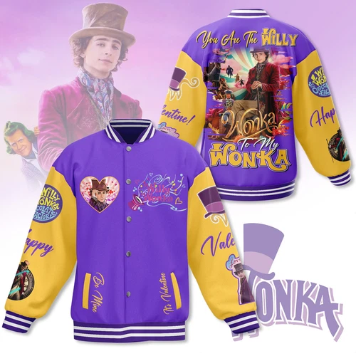 Willy Wonka New Baseball Jacket For Fan