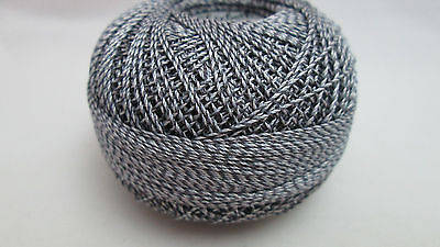 Lizbeth Twirlz Cotton Crochet Thread Size 10 Color 407 Midnight Mist