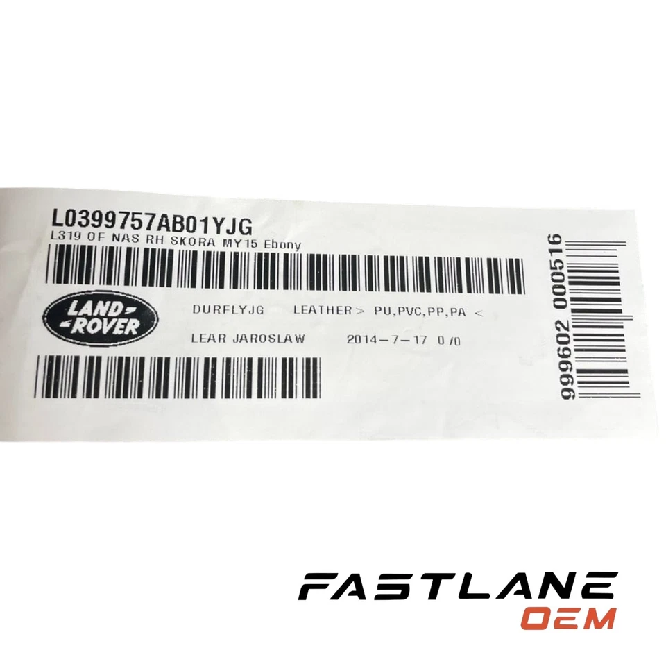 2010-2016 LAND ROVER DISCOVERY CAPA DE ASSENTO DIANTEIRO NOVO OEM L0399757AB01YJG - Imagem 3 de 4