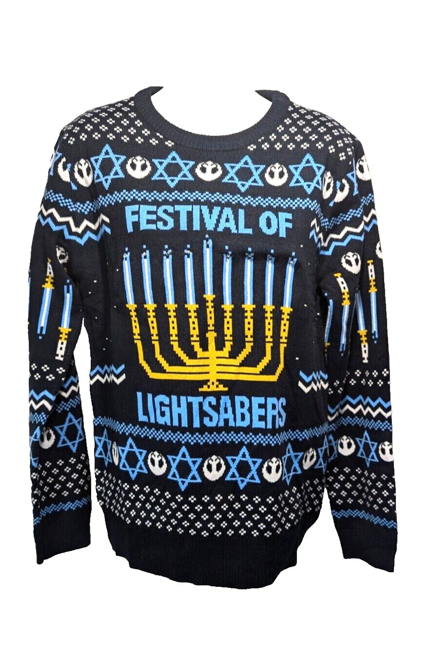 Chanukah Ugly Hanukkah Sweater Light Up Happy Hanukkah Jumper Discount