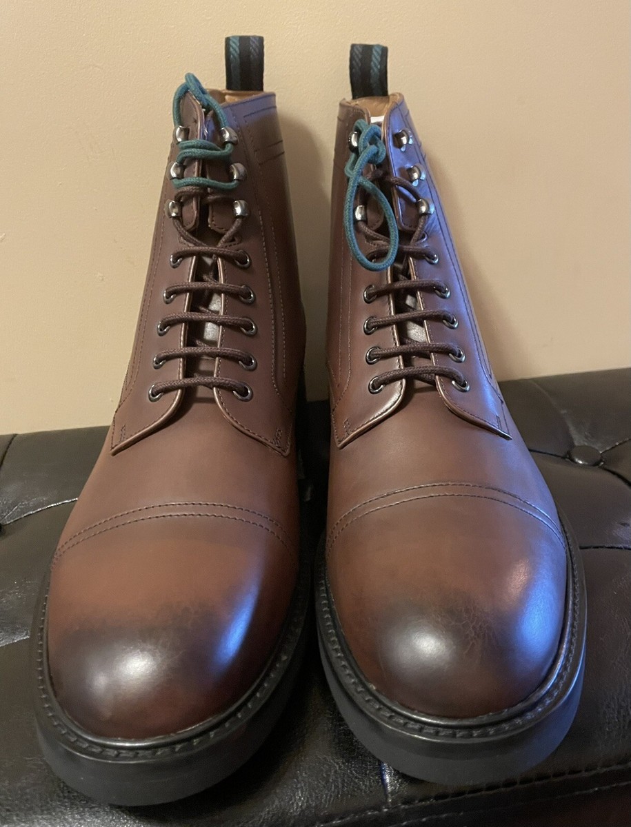 Ted Baker Joesif Mens Smart Leather Lace Up Ankle Boots Uk 10 (44