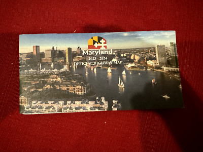 Maryland Official Highway Map 2023 - 2024,  Folded, New