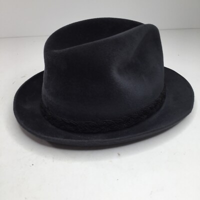 Vintage CAVANAGH Hat New York Gray Fedora Felted / Suede  display picture 3
