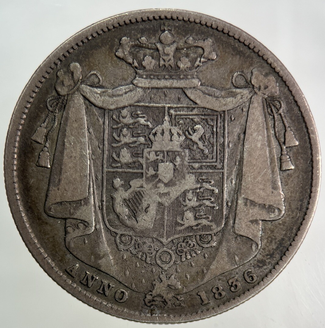 1836 William IV Half-Crown Silver Coin | Fine Collectable Grade