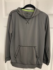 First Wave Boys Pullover Lightweight Hoodie, Size 18/20, Grey