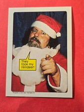 1985 Topps WWF #66 They took my reindeer!, Captain Lou Albano, SS, cd1