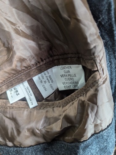 Vintage Men's Aztec Navajo Jacket Size XL Retro Inca Suede Leather Lined Pockets - Picture 7 of 10