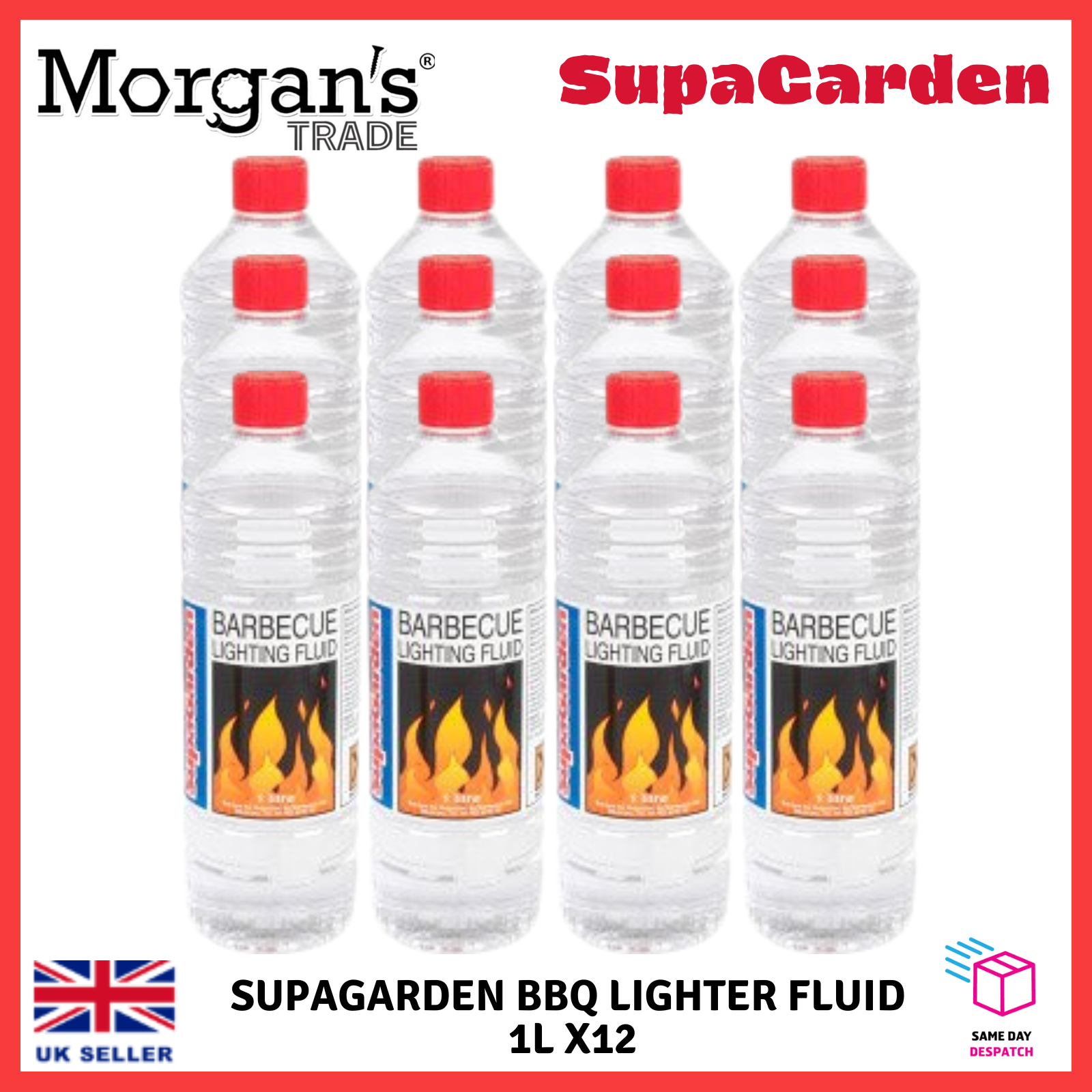 BBQ Lighter Fluid Low Odour Burn Safely Cleanly Non Smoking Flame 1L