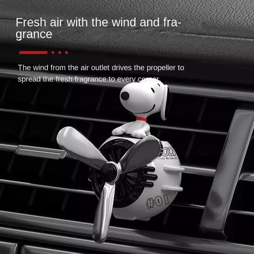 Snoopy car air Freshener Aromatherapy Fragrance Piece Decoration Perfume Clip - Picture 2 of 3