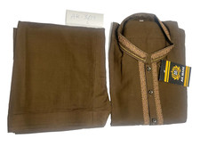 Pakistani Shalwar Kameez Mens Style ReadyMade Cool-Brown Color Size Large AK3619