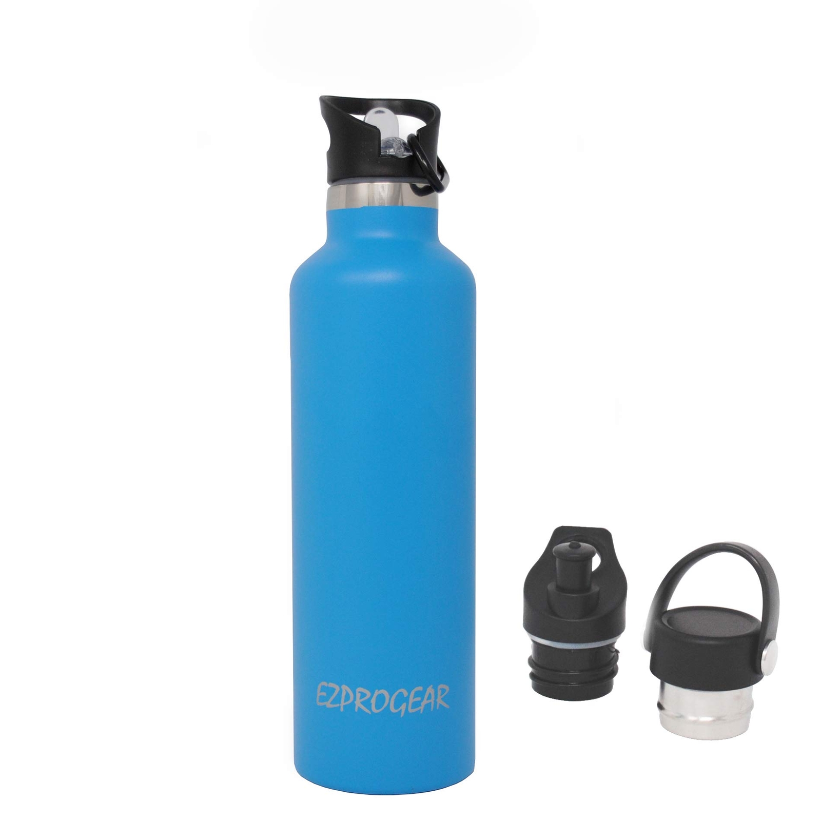 Stainless Steel Water Bottle Double Wall Vacuum Insulated (25 oz, Sapphire)