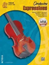 Alfred Orchestra Expressions, Book One: Violin, Book & Online Audio Access - NEW