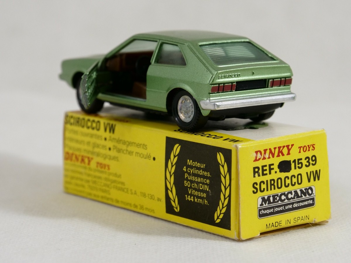Dinky Toys F N.011539 Volkswagen Scirocco VW Jamais Usato Scatola
