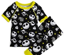 Disney Kid's The Nightmare Before Christmas PJ Pals 2-Pc Set AR8 Black Size 6