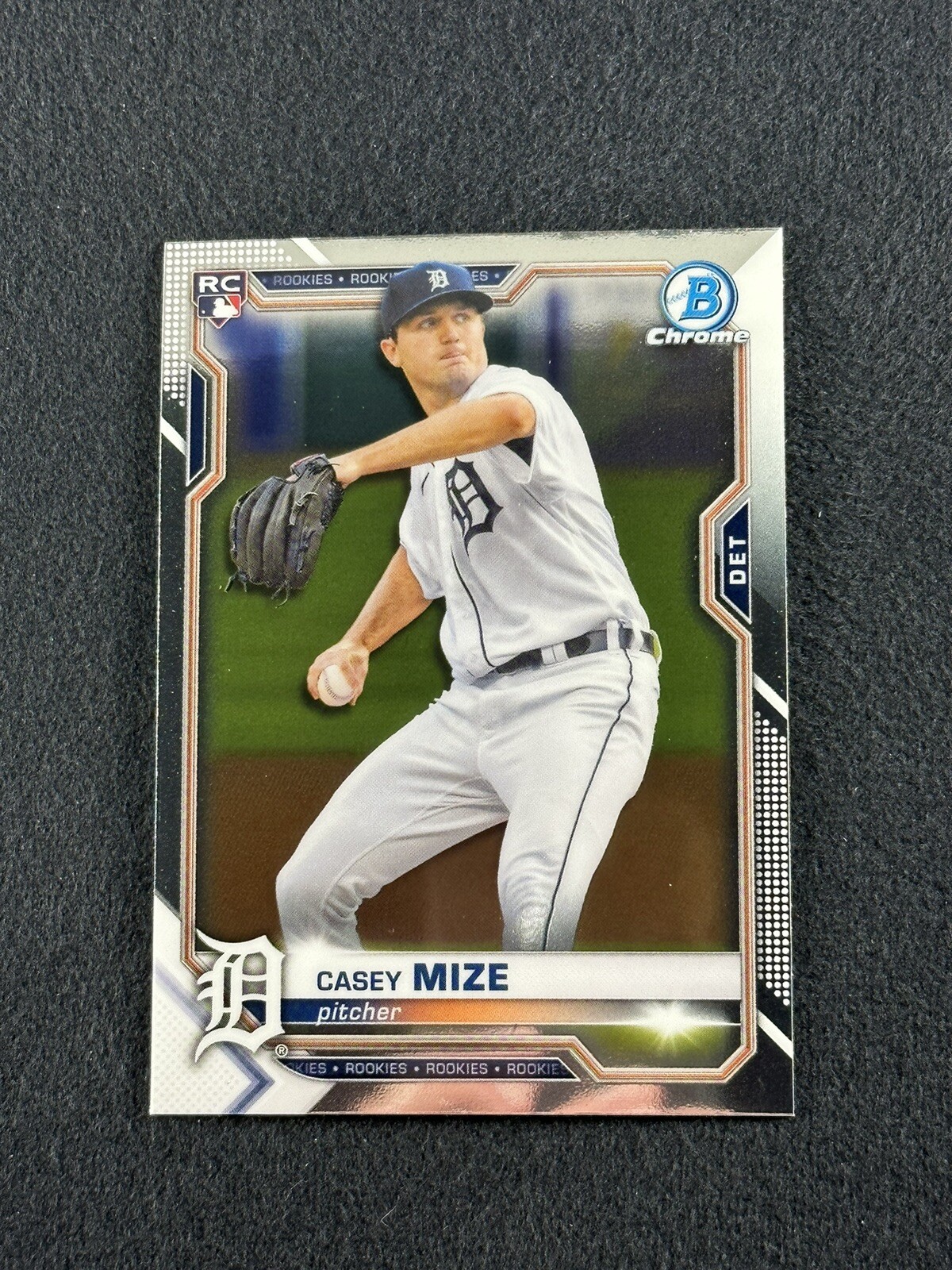 2021 Bowman Chrome CASEY MIZE Rookie Card RC #9 Detroit Tigers