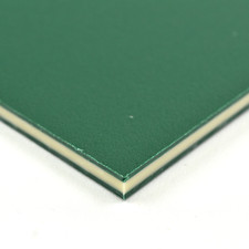 BuyPlastic ColorCore Plastic Sheet 3/4" x 12" x 24" Green-Tan-Green