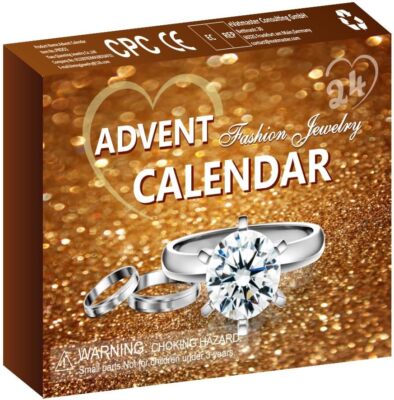 Advent Calendar Countdown Christmas 24 Blind Box Jewelry set Necklace earrings