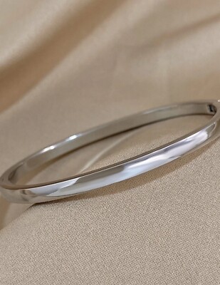 Pulsera Clásica de acero inoxidable, Brazalete para mujer, Manillas
