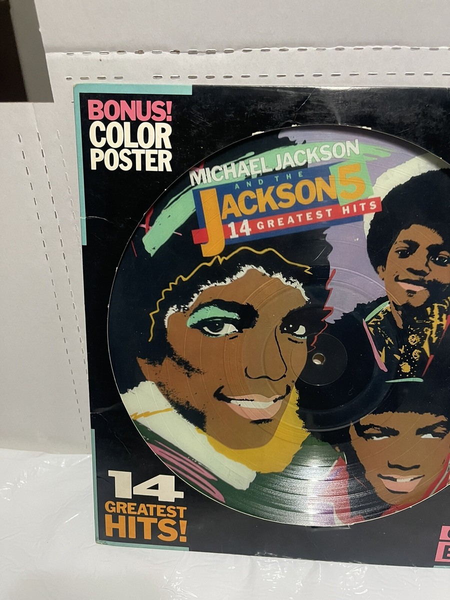 Jackson 5 Lp Picture Disc 14 Greatest Hits 1984 Limited ED With