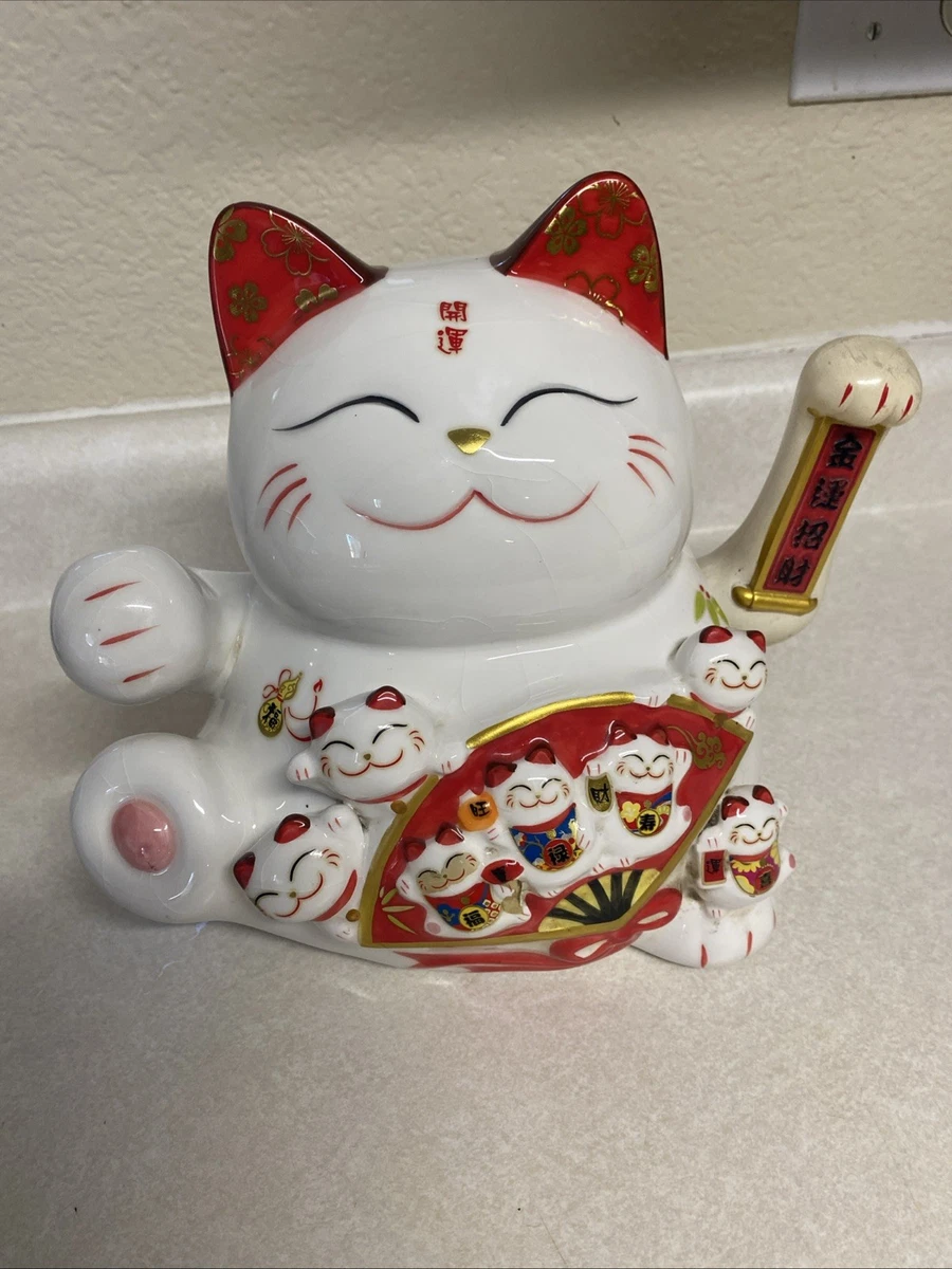 アンティーク大正時代とてつもない雰囲気のブルーアイの幸運・良き人を招く招き猫 收藏日本招财猫(1900-现在) | eBay