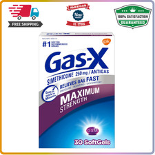 Gas-X Maximum Strength Gas Relief Softgels with Simethicone 250 mg - 30 Count