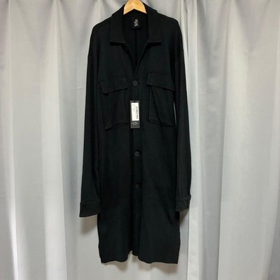 Thom Krom Heavy Jersey Coat Black Size S (M-L) Cargo Pockets