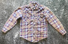 Vintage 80s Avalanche Flannel Shirt Youth 12 Medium Lumber Jack