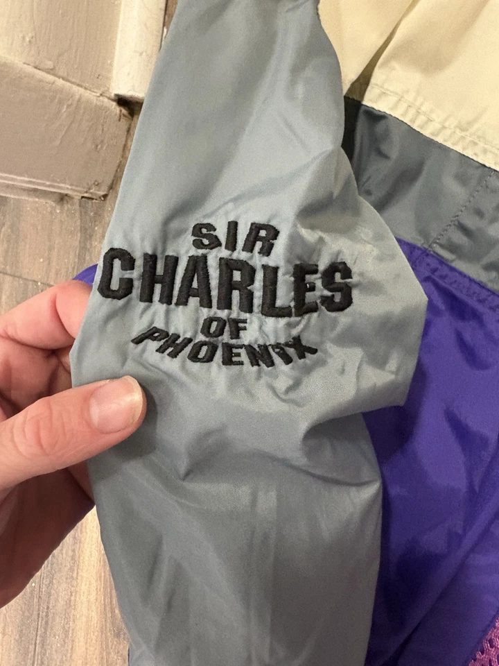 Jaqueta corta-vento vintage anos 90 Nike Charles Barkley Sir Charles tamanho M - Imagem 4 de 4