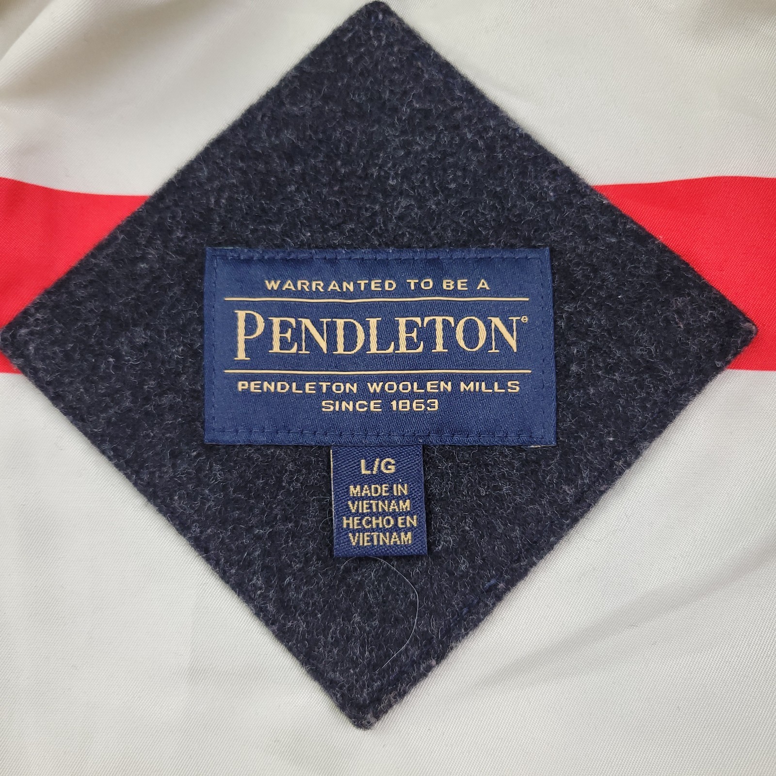 Pendleton Wool Cascade Campbell Peacoat Womens La… - image 8