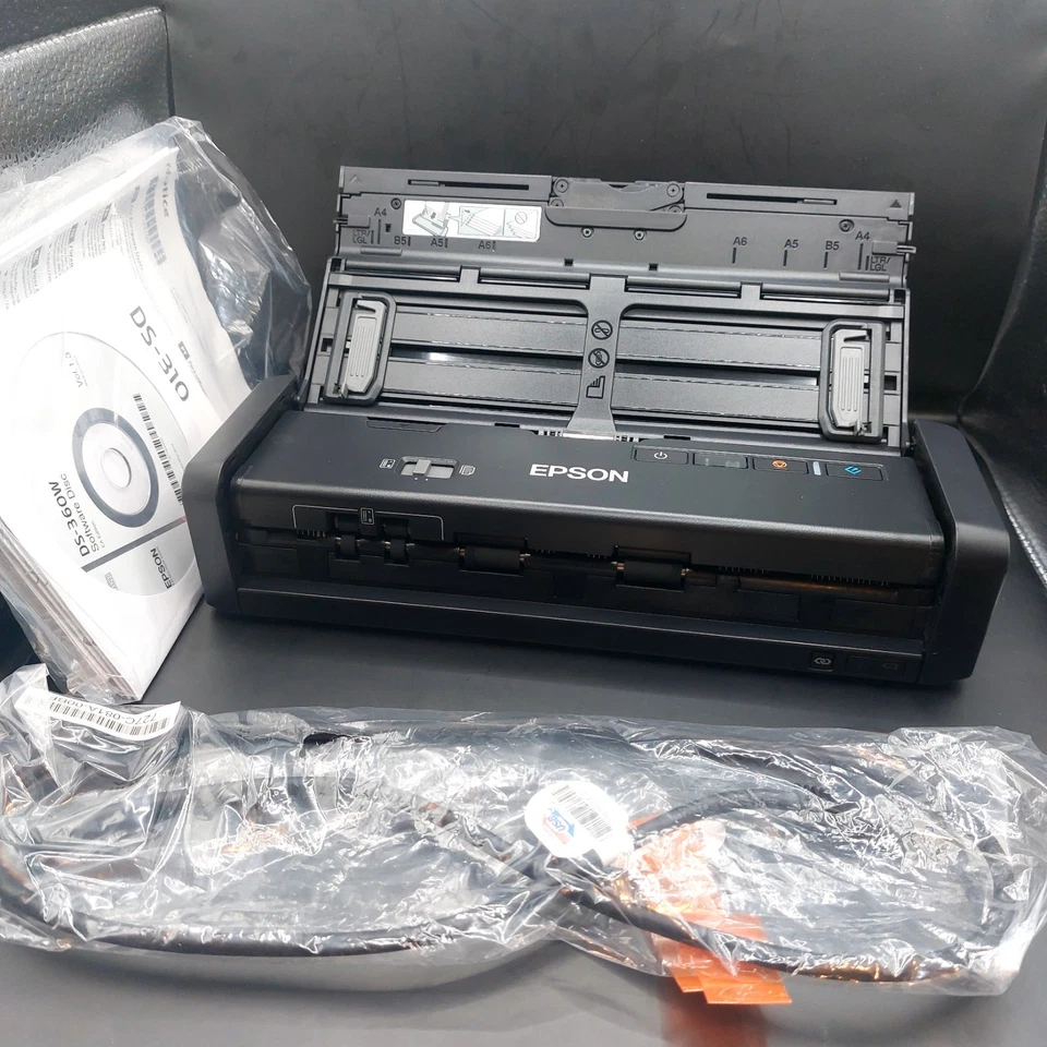 Epson WorkForce DS-360W Portable Document Scanner with PSU & Cable Opened Unused - Image 2 of 4