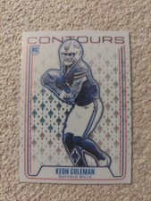 2024 Panini Phoenix - Contours Keon Coleman #CON-KCN (RC)