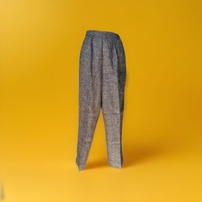 Vintage 80s 90  s Petit 8 High Waist Wool Pants Michelle Stuart