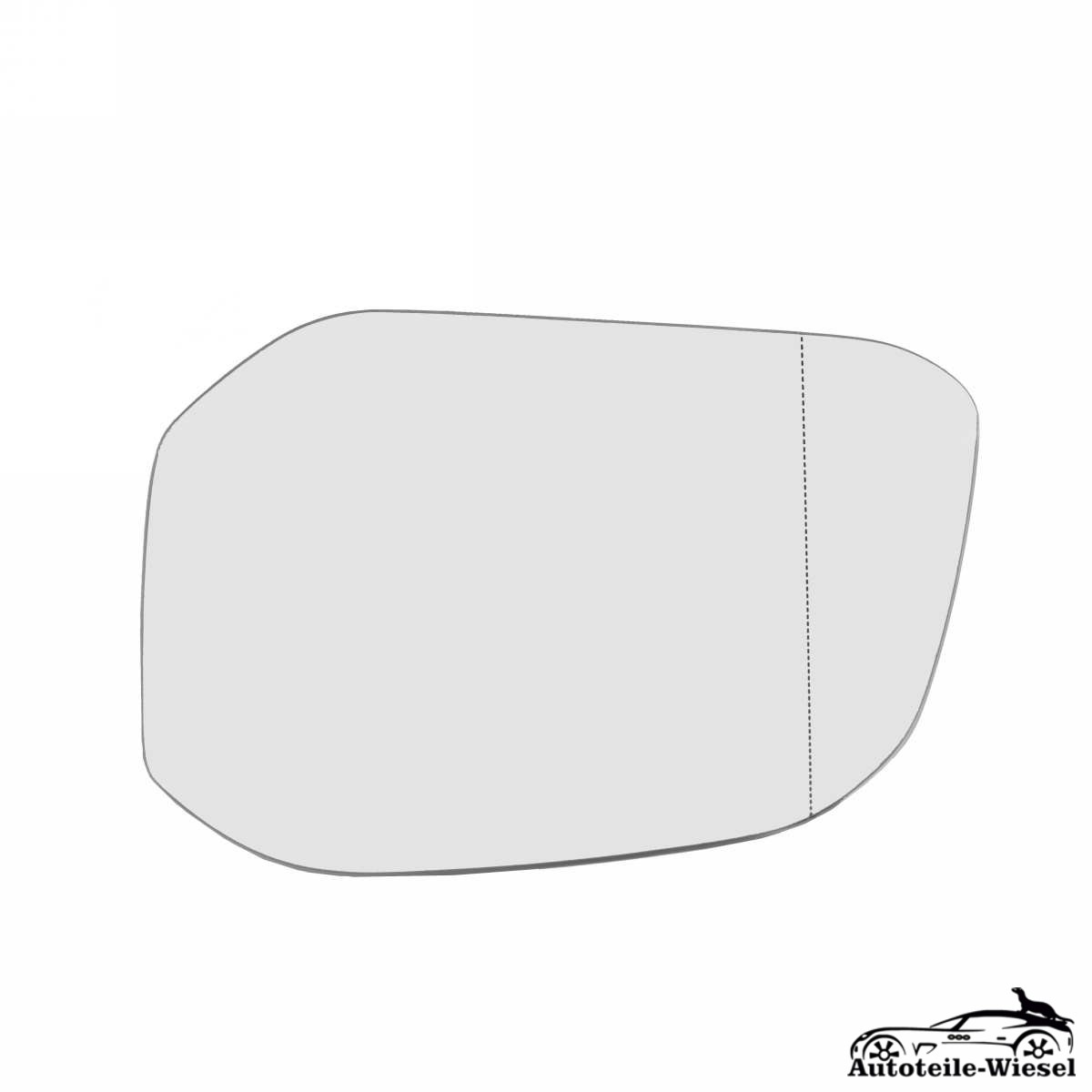 Spiegelglas Links für VW Caddy 4 Kasten/Großraumlimousine Kombi 05.15 - 12.20