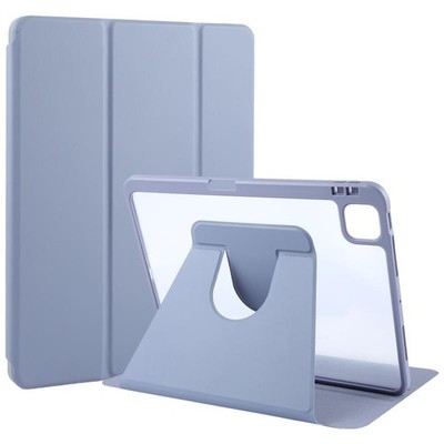 GEBEI Lederhülle Lila für iPad Pro 11 2024/2025, Smart 3 Falten, Pe Slot