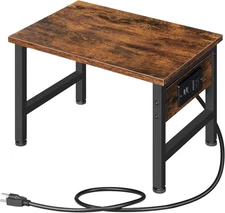 Printer Stand for Desk, Desktop Printer Stand with Charging Station, Small Print