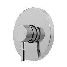 Moderne Duscharmatur nur Ventil Messing rund Unterputz Chrom Einstabhebel