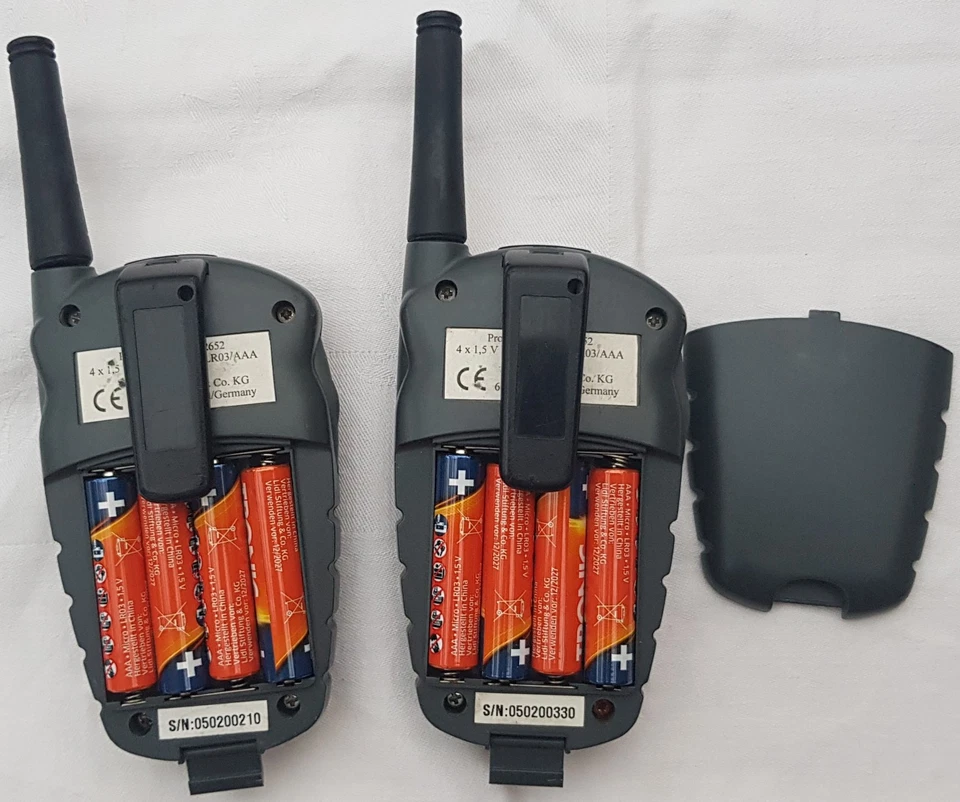Busch Profi Talkie 2 - Walkie Talkie - 2 Funksprechgeräte mit Batterien - Bild 2 von 4