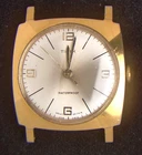 Timex Square Gold-Plated Men's Hand-Wind Vintage Watch -- Running