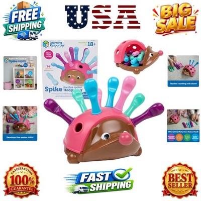 Spike The Fine Motor Hedgehog Pink - Toddler Montessori Toys, Stacking Shape,...