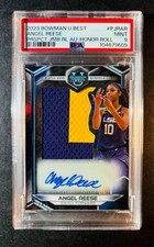 2023-24 Bowman Best Angel Reese Jumbo Dual Color Patch Auto PSA 9 ICONIC!!!