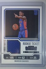 2023-24 Panini Contenders - Rookie Ticket Swatches Marcus Sasser #RTS-SAS (MEM,