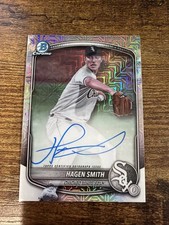 2025 BOWMAN CHROME MOJO BMA-HS HAGEN SMITH RC AUTO - CHICAGO WHITE SOX