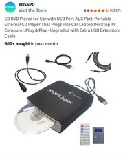 CD DVD Player for Car with USB Port AUX Port, Portable External CD Player That P