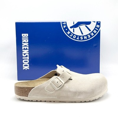 NEW* Unisex BIRKENSTOCK Boston Suede Leather Sandal Slipper OYSTER